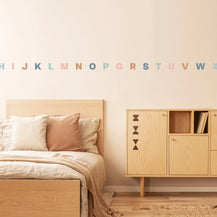 Bold Alphabet Fabric Wall Decal - Multi