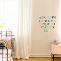 Classic Alphabet Wall Decal - Cool