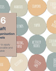 Craft Labels - Multi Bright - Organisation Labels