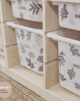 Leafy Earthy - Storage Tub Decals - Organisational Tubs