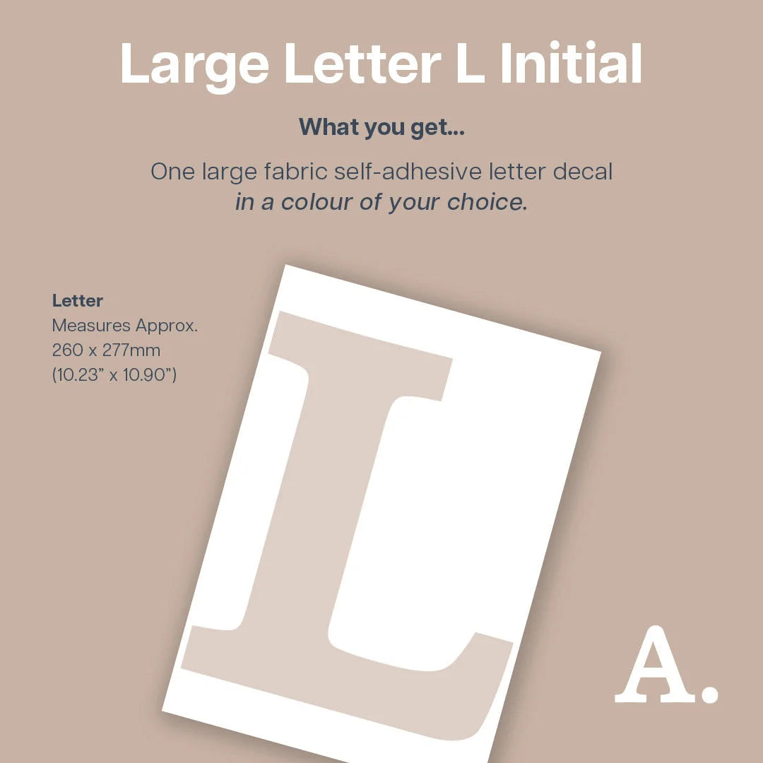 Letter L Initial Decal - Decals - Initials