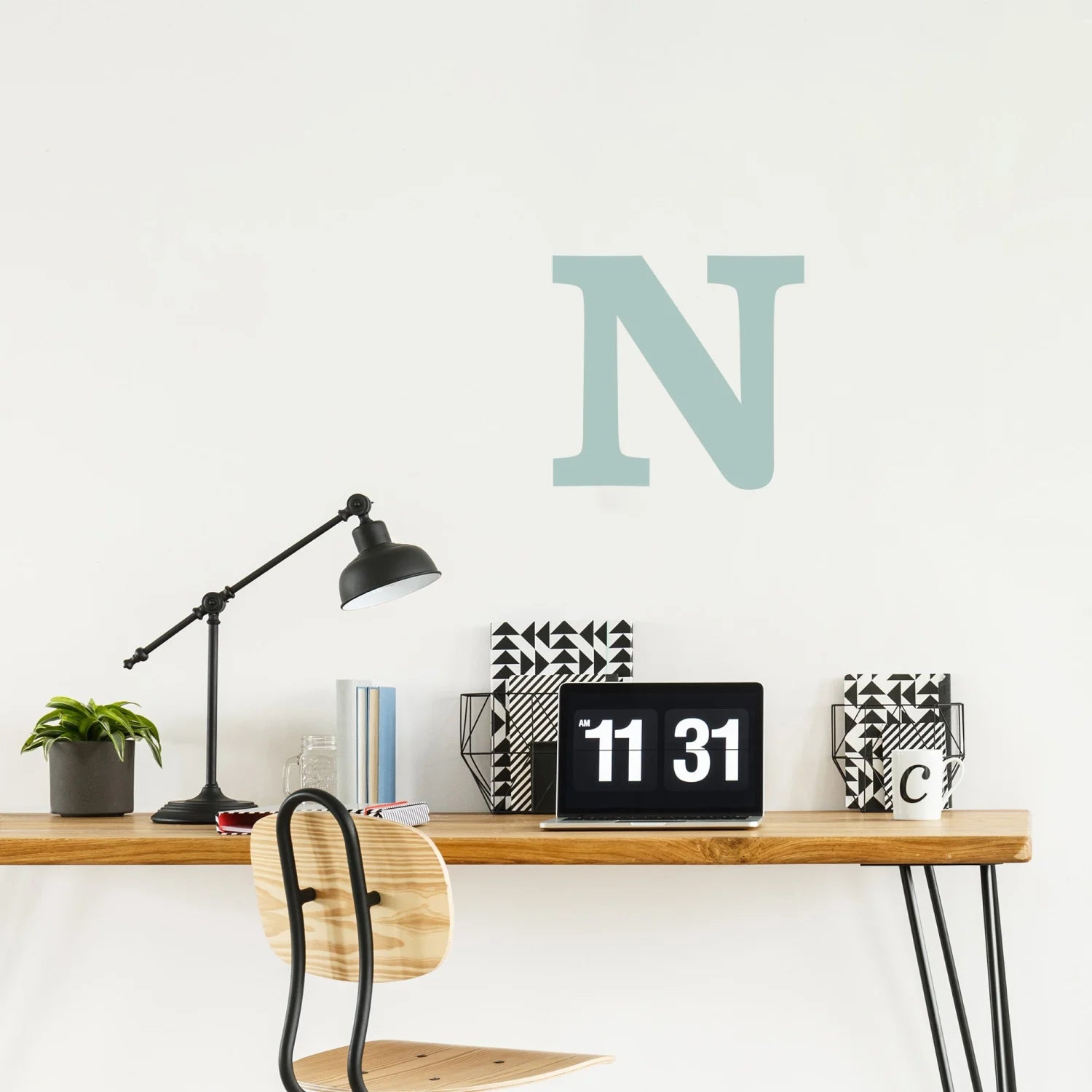 Letter N Initial Decal - Decals - Initials