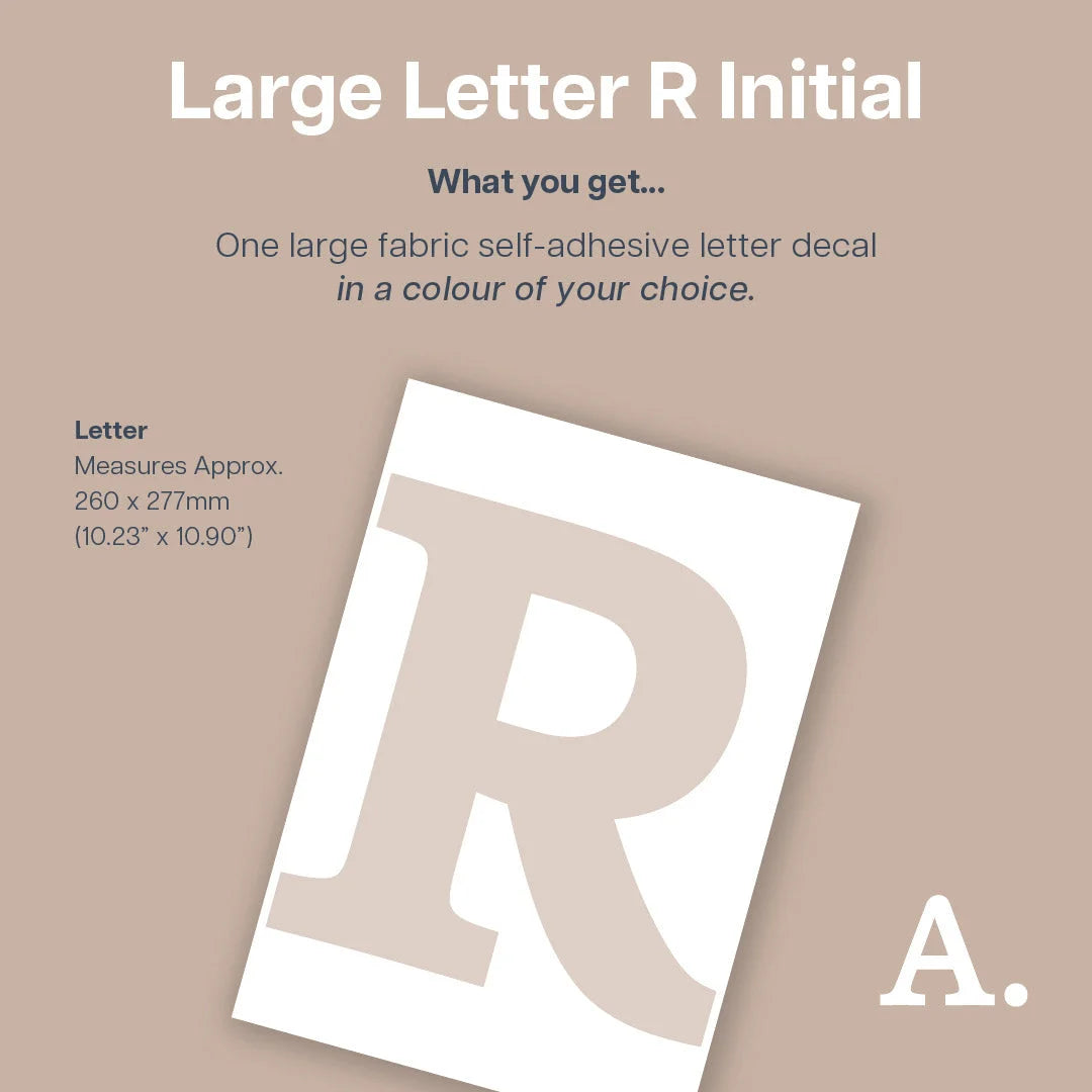 Letter R Initial Decal - Decals - Initials