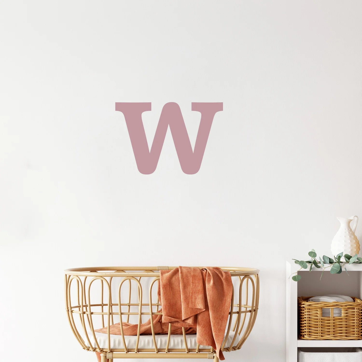 Letter W Initial Decal - Decals - Initials