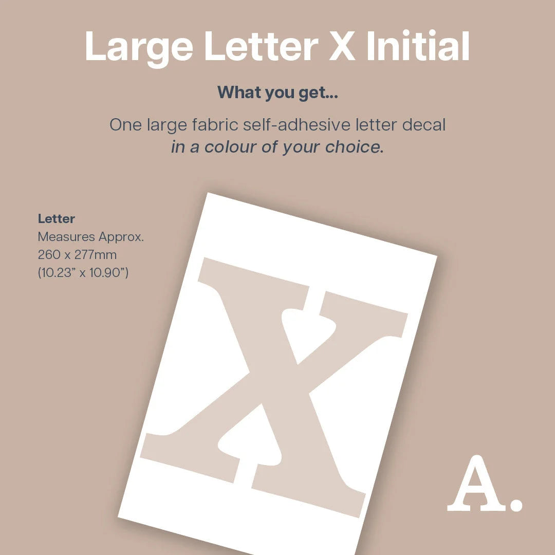 Letter X Initial Decal - Decals - Initials