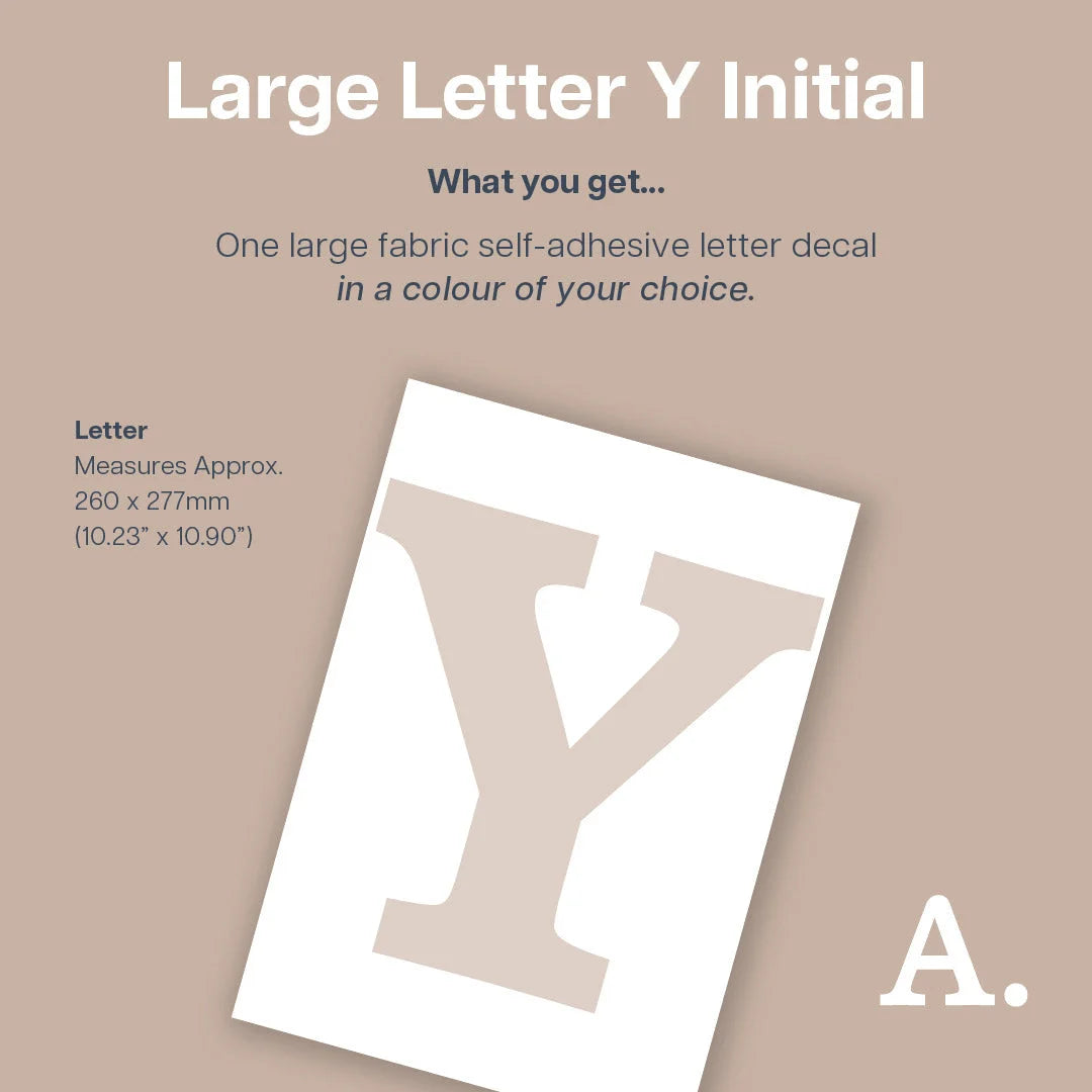 Letter Y Initial Decal - Decals - Initials
