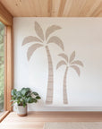 Neutral Palm Tree Wall Decal - Large - Decals - Florals