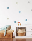 Pastel Blues Polka Dot Wall Decal - Decals - Polka Dots