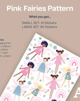 Pink Fairies - Patterned - Decals - Fantasy