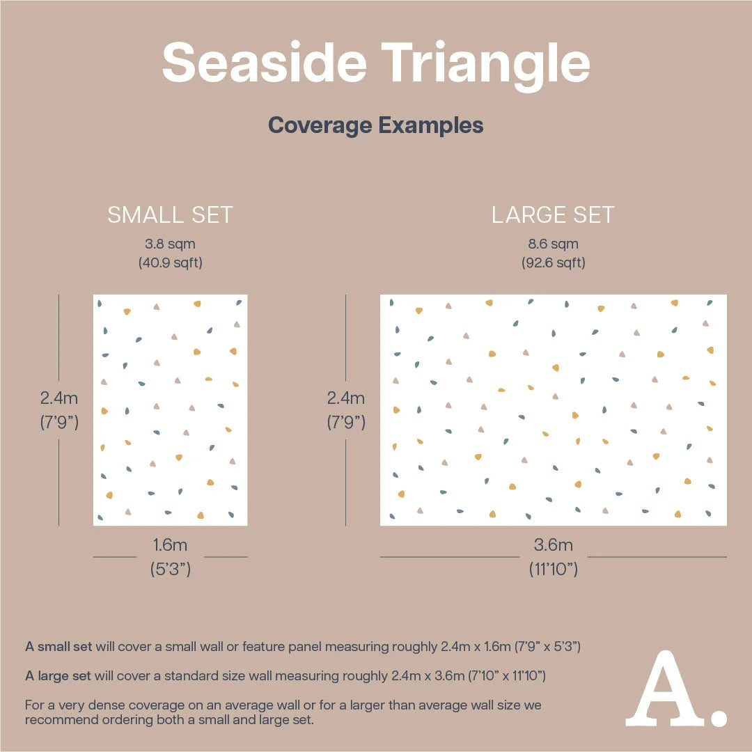 Seaside Triangles Wall Decal - Decals - Abstract Shapes