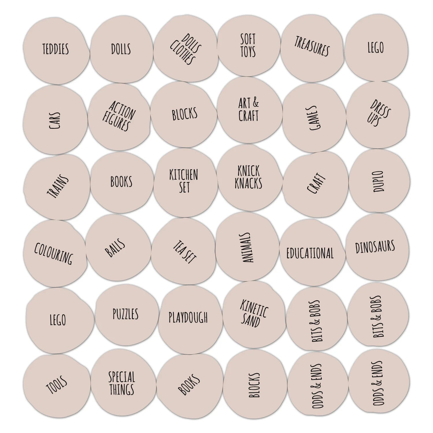 Toy Labels - Unisex - Neutral - Organisation Labels