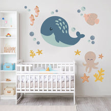 Warm Sea Creatures Big Wall Decal